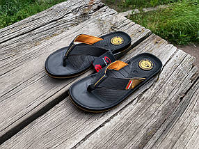 Чоловічі в'єтнамки Gambol Black-Orange чорні з жовтогарячим Оригінал