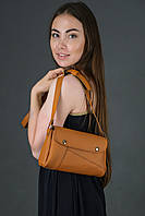 Женская кожаная сумка Френки, натуральная кожа Grand, цвет Янтарь