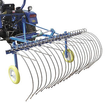 Граблі до мінітрактора віялові механічні ГР7