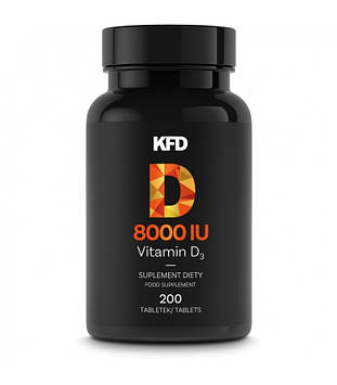 Вітамін Д3 - KFD D3 8000 IU / 200 tablets