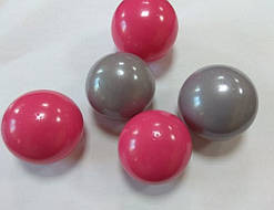 Набір желейних кульок Срібні-малинові