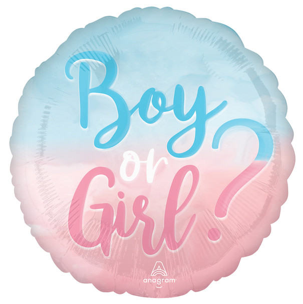 А 18" The Big Gender Reveal Boy or Girl. Фольгований шар хлопчик або дівчинка