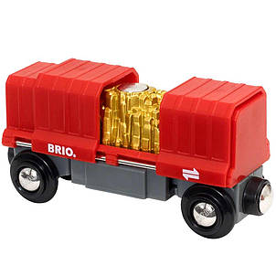 Вантажний вагон для залізниці із золотом Brio 33938, фото 3