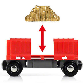 Вантажний вагон для залізниці із золотом Brio 33938, фото 5