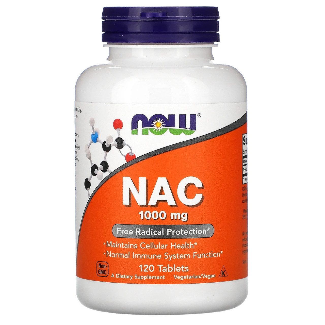 NAC 1000 мг Now Foods N-Acetyl-L Cystein для імунної системи 120 таблеток