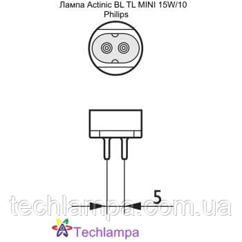 Лампа Actinic BL TL MINI 15W/10 Philips