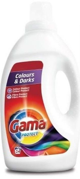 Гель для прання Gama  Protect для кольорового і темного білизни 1200 мл 24 пр