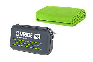 Рушник з мікрофібри ONRIDE Wipe 20 120x60 см в кейсі зелений