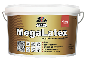 Латексна фарба для стін і стелі Dufa MegaLatex D120 1.4кг