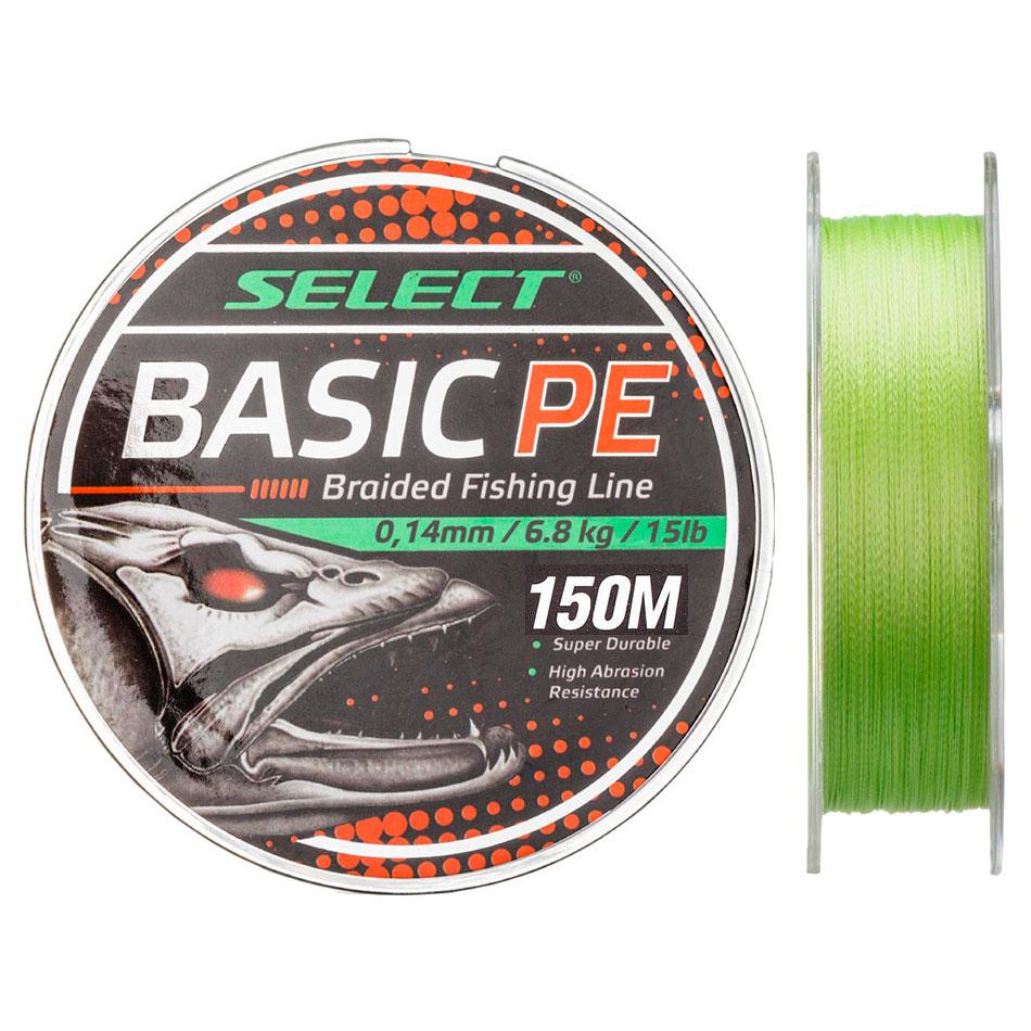 Шнур Select Basic PE 150m (салат.) 0.22mm 30lb/13.6kg