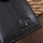 Вертикальний гаманець глянсовий Anet на кнопці GRANDE PELLE 11324 Чорний, фото 8