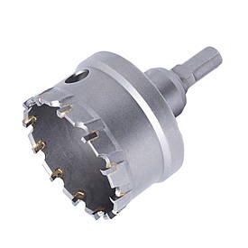 Корончасте свердло для металу з твердосплавними напайками діаметром 55 мм