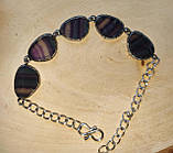 Гарний браслет із натуральним флюоритом, фото 5