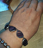 Гарний браслет із натуральним флюоритом, фото 3