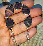 Гарний браслет із натуральним флюоритом, фото 7