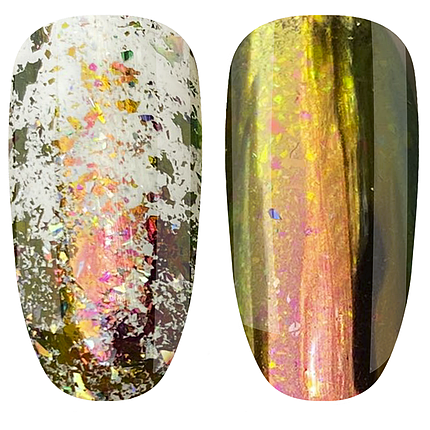 Пластівці Lilly Beaute No11, рожево-зелений хамелеон, фото 1