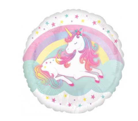 А 18" Enchanted Unicorn Foil Balloon - Pkg . Фольгований шар Одиноріг - в уп