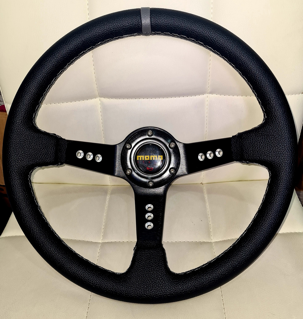 Руль Спортивный MOMO с Выносом Кожа Под 6 Болтов! Качество! Спорт Руль ...