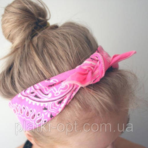 Бандана класика (розовая) от 10 штук (ID#1437529252), цена: 41 ...