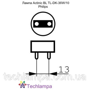 Лампа Actinic BL TL-DK-36W/10 Philips