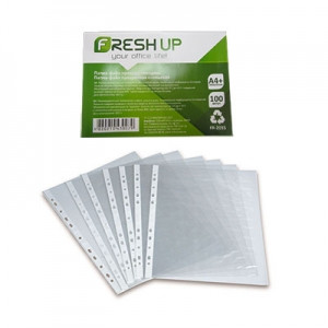 Купить Файлы для бумаги А4 40 мкм 100шт глянцевый Fresh Up, цена 84.76 ...