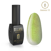 Гель лак для ногтей Милано Кошачий глаз Аврора (Milano Cat eye Aurora) 8 мл № 11