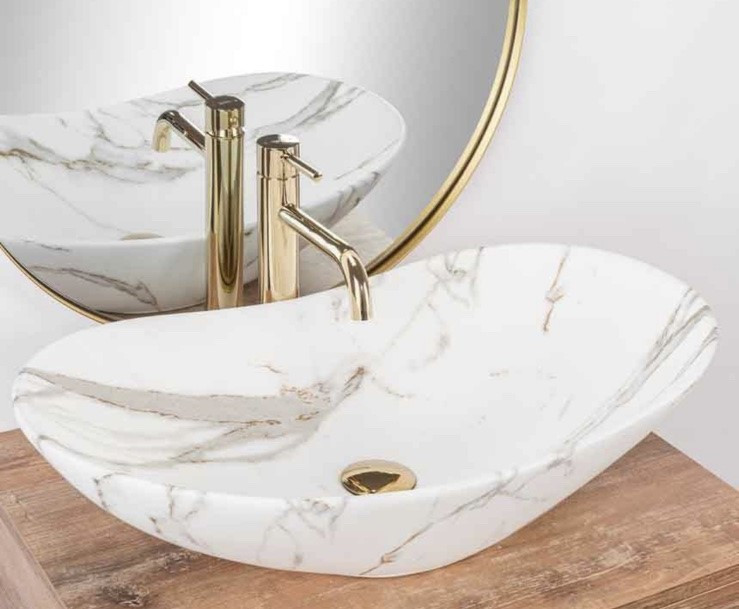 Умивальник накладний REA Royal lava matt 60 см, фото 1