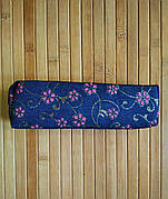 Шкільний пенал-косметичка для дівчаток на блискавці джинсовий