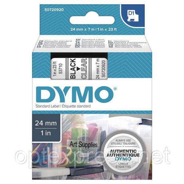 Картридж S0720920 з пластиковою стрічкою системи D1 для термопринтерів DYMO 24 мм х 7 м, фото 1