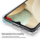 Чохол протиударний силіконовий з посиленим кутами прозорий для Samsung Galaxy М12 (М127), фото 6