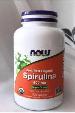 NOW Foods Spirulina 500 mg, Спіруліна (500 таб.)