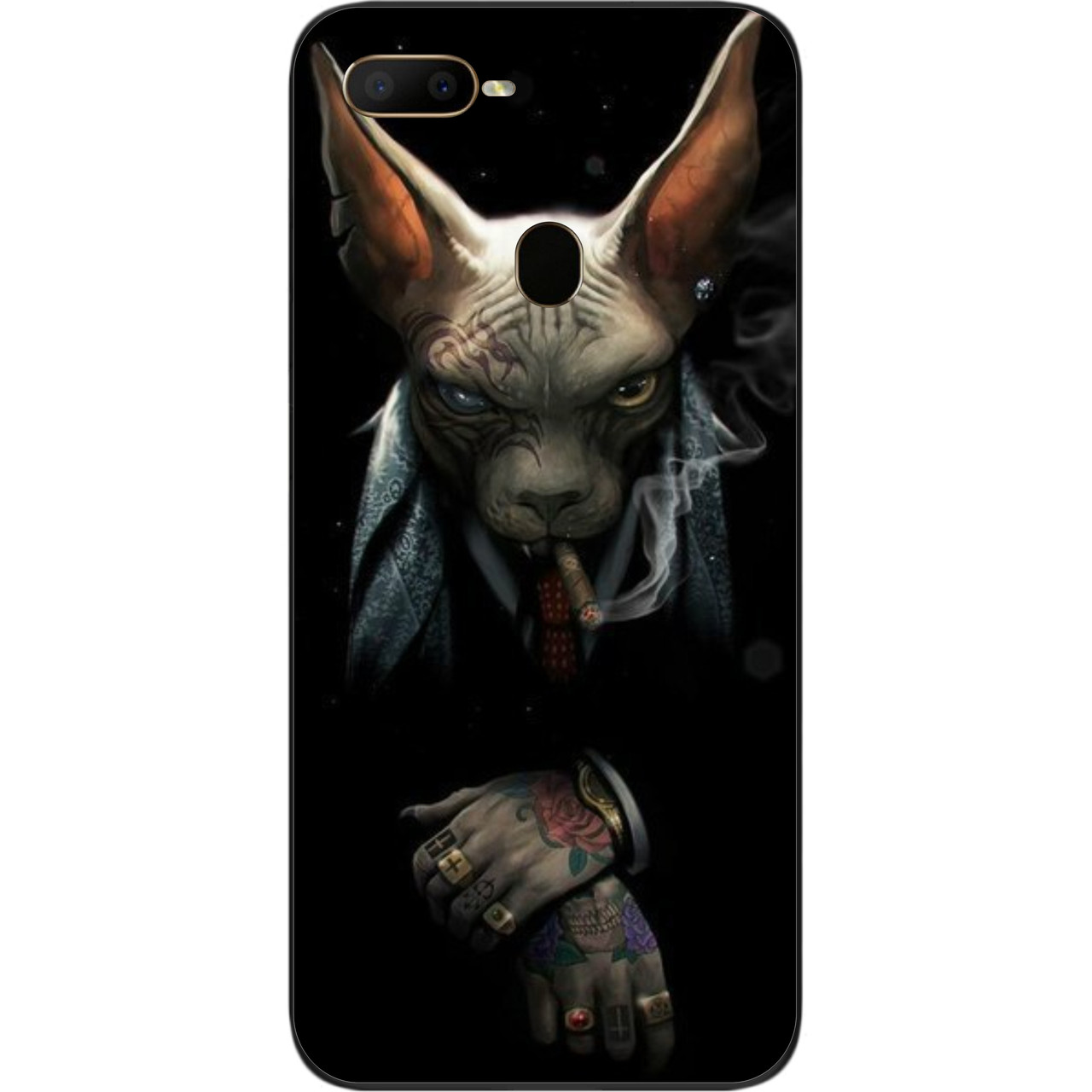 Силіконовий чохол для OPPO A5s з картинкою Кіт Бос, фото 1