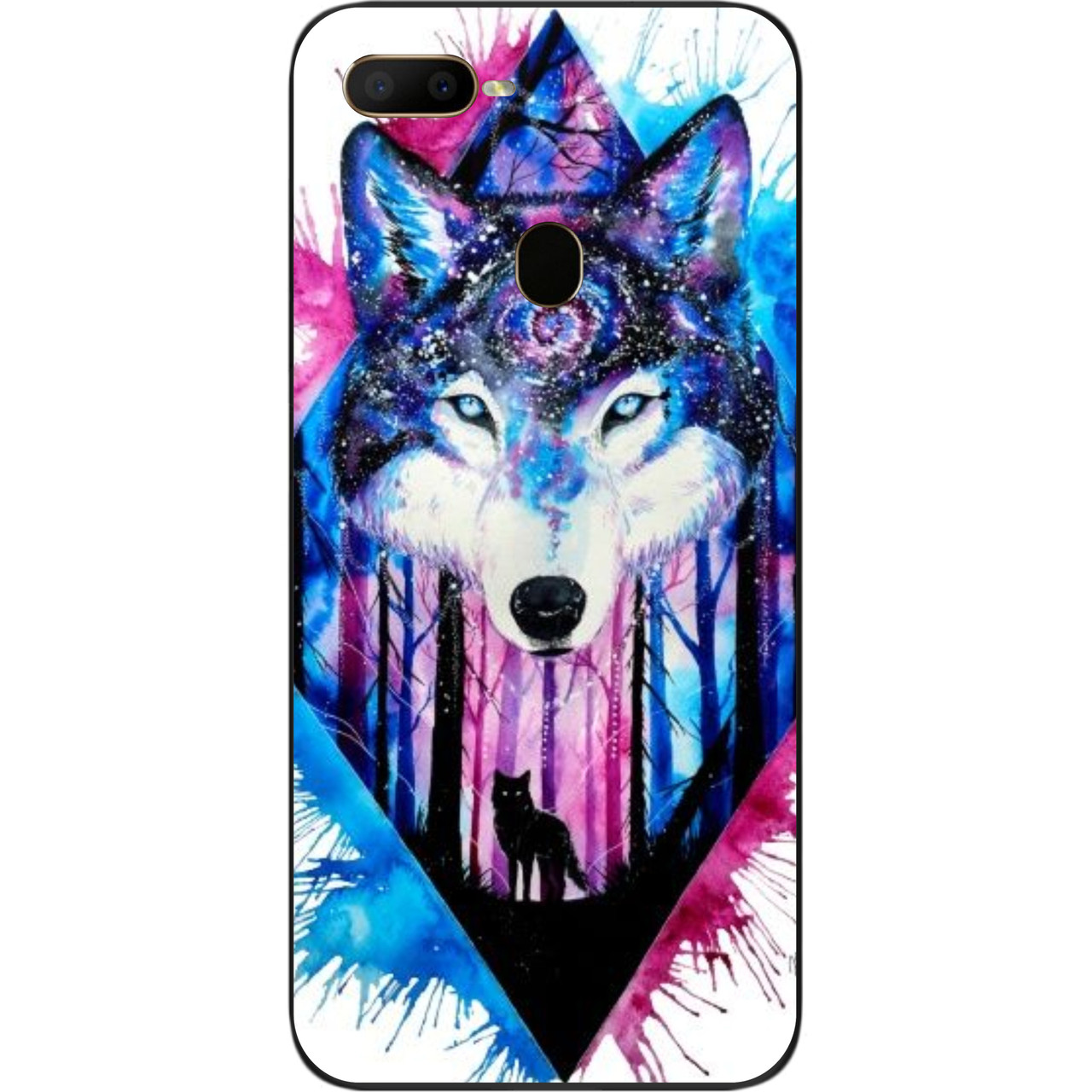 Силіконовий чохол для OPPO A12 з картинкою Красивий вовк, фото 1