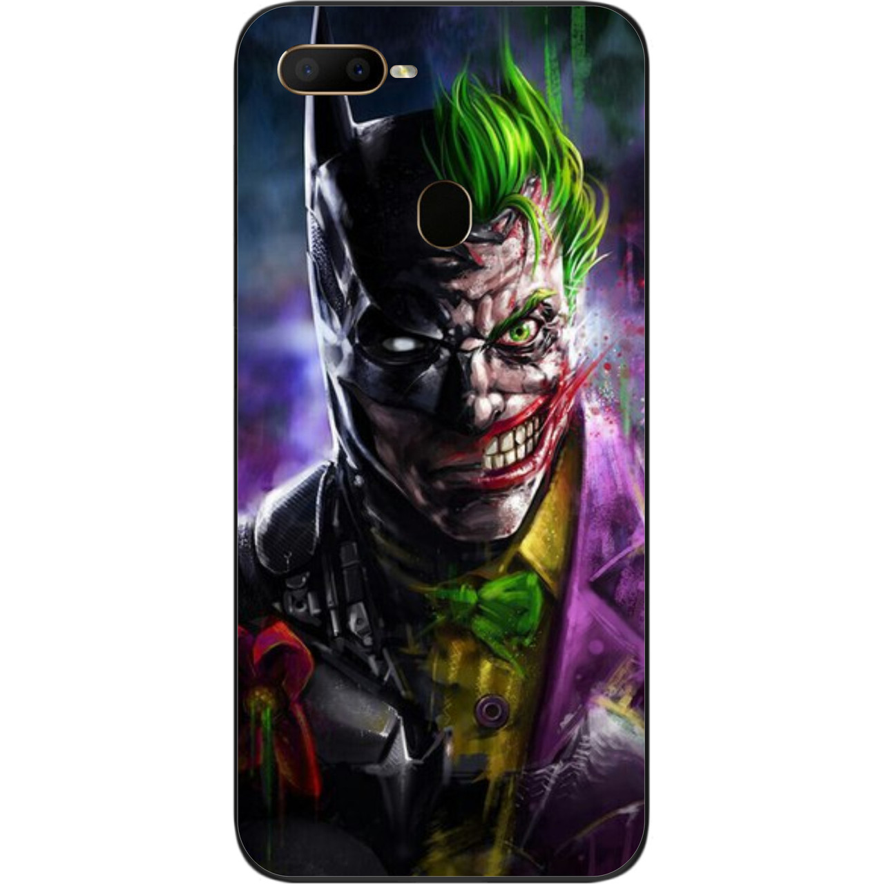 Силіконовий чохол для OPPO A12 з картинкою Two Face, фото 1