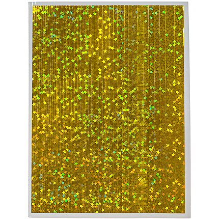 Стрічки голограма зірки золото, фото 1