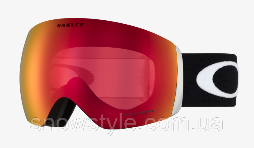 Гірськолижна маска Oakley Flight Deck L Matte Black лінза Prizm Torch Iridium + кейс, фото 1