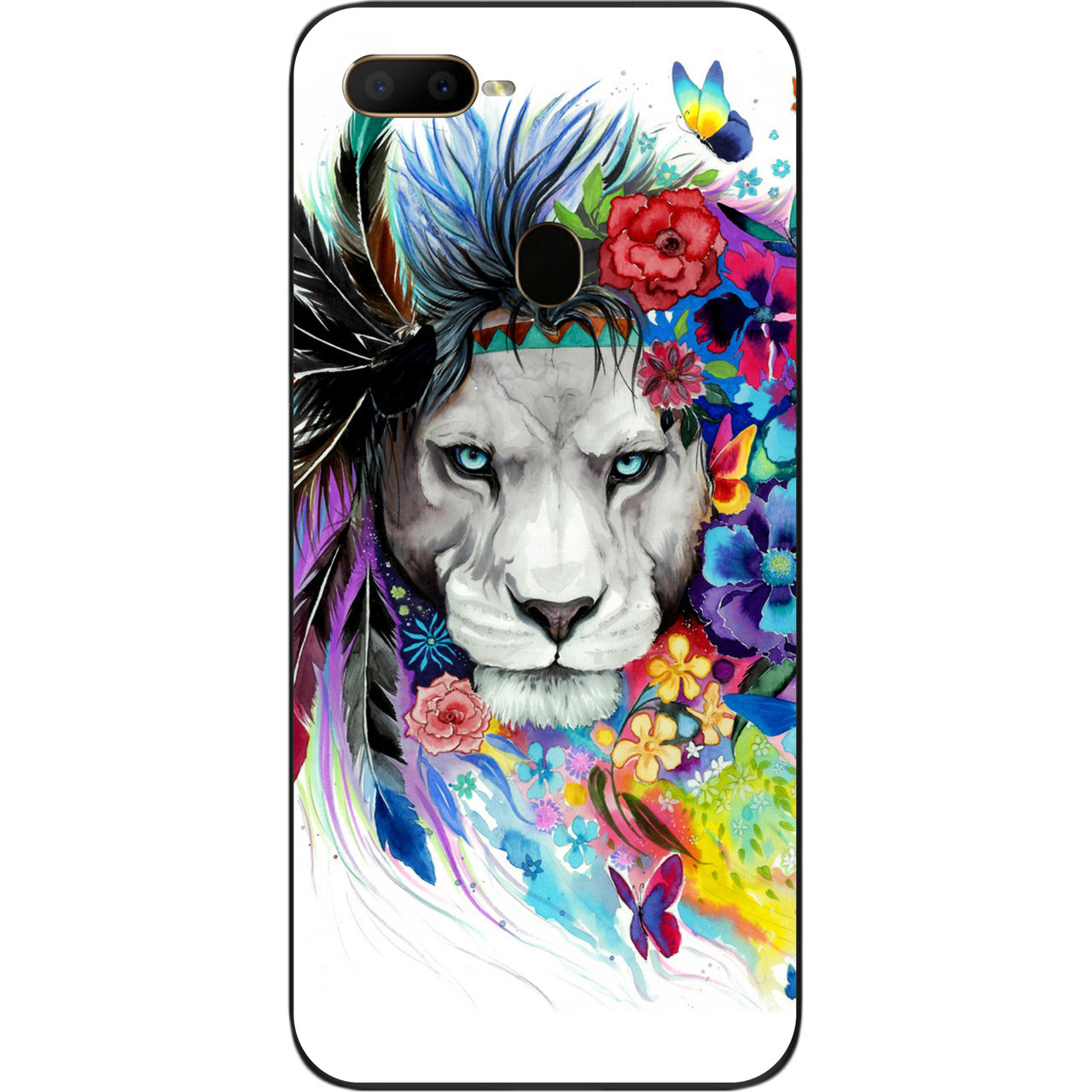 Силіконовий чохол для OPPO A12 з картинкою Лев, фото 1