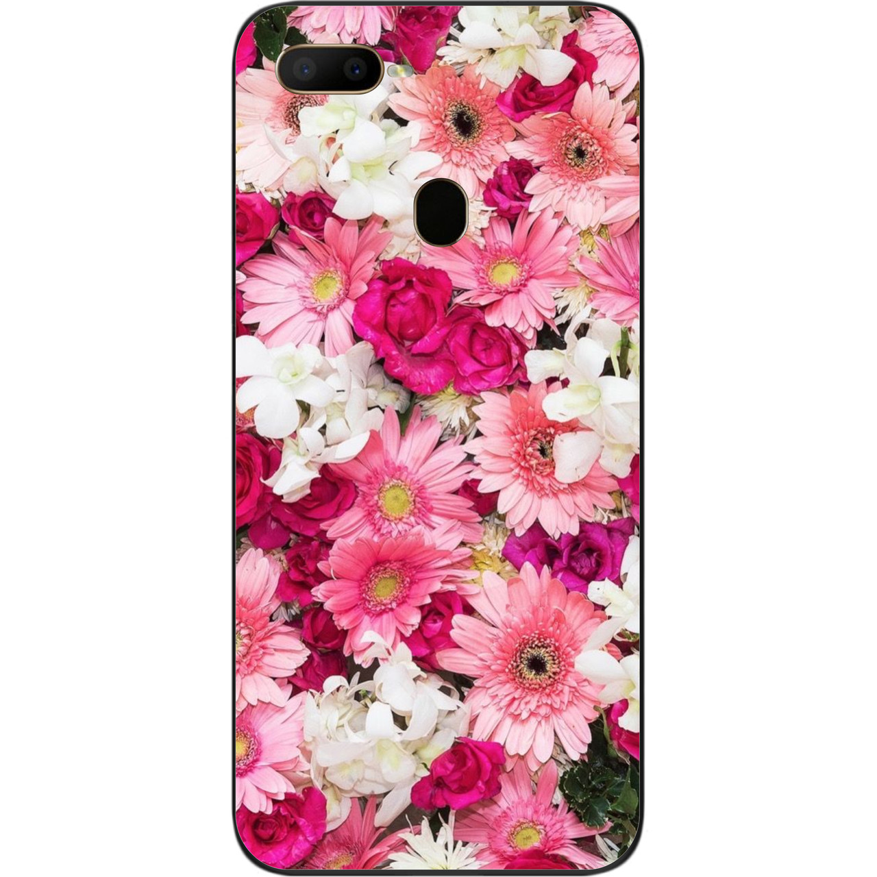 Силіконовий чохол бампер для OPPO A12 з картинкою Ніжні квіти, фото 1