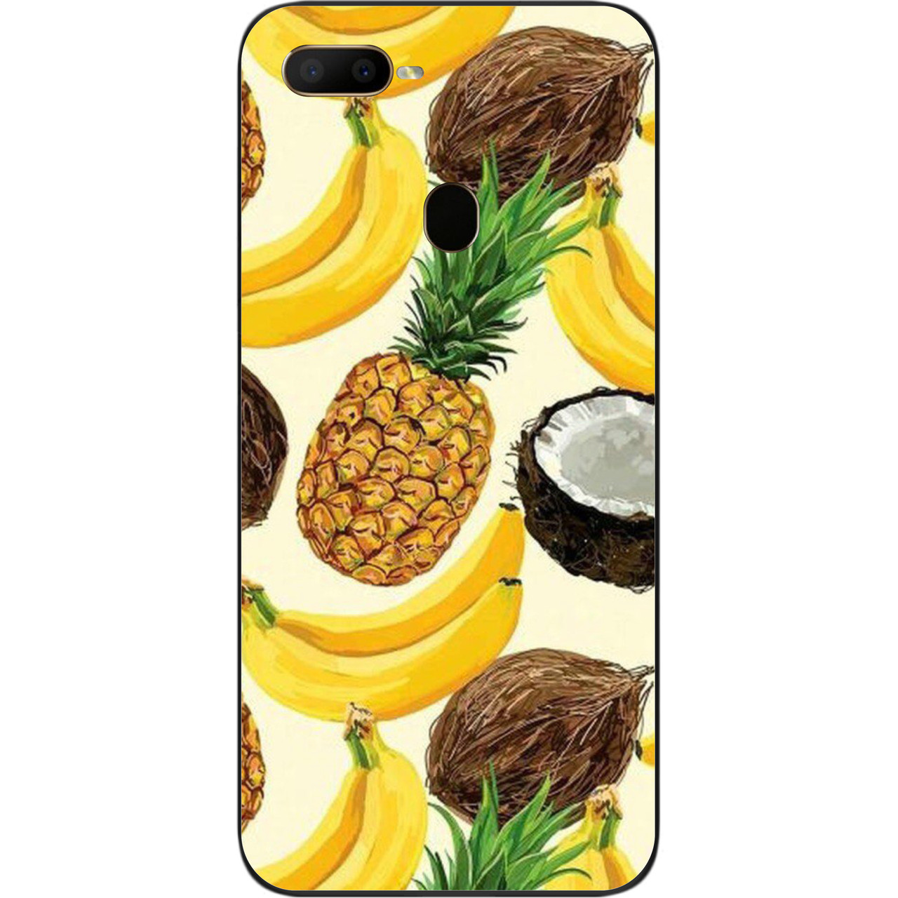 Силіконовий чохол бампер для OPPO A5s з картинкою Фрукти, фото 1