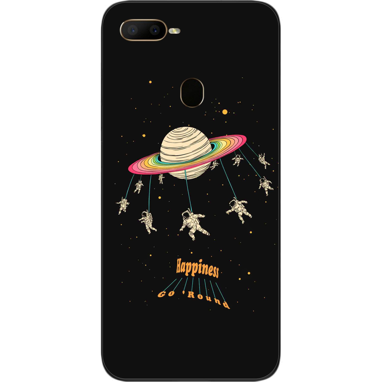 Силіконовий чохол бампер для OPPO A12 з картинкою Карусель, фото 1