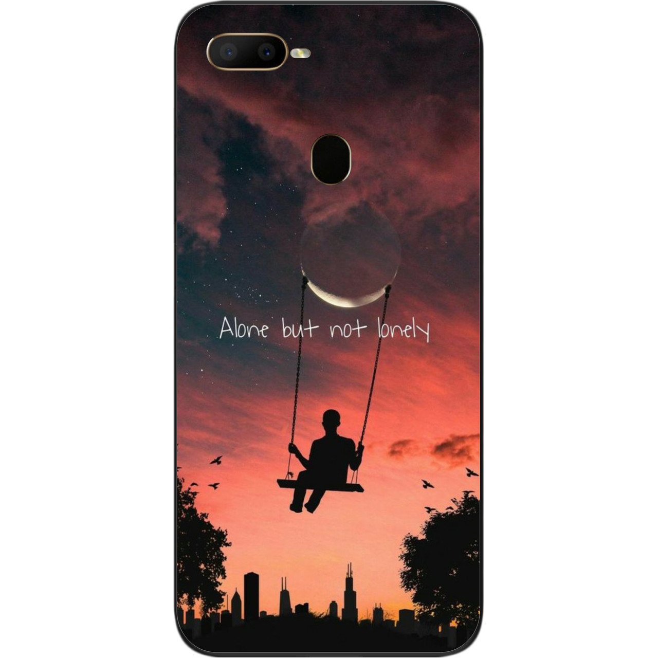 Чохол силіконовий для OPPO A12 з картинкою Напис, фото 1