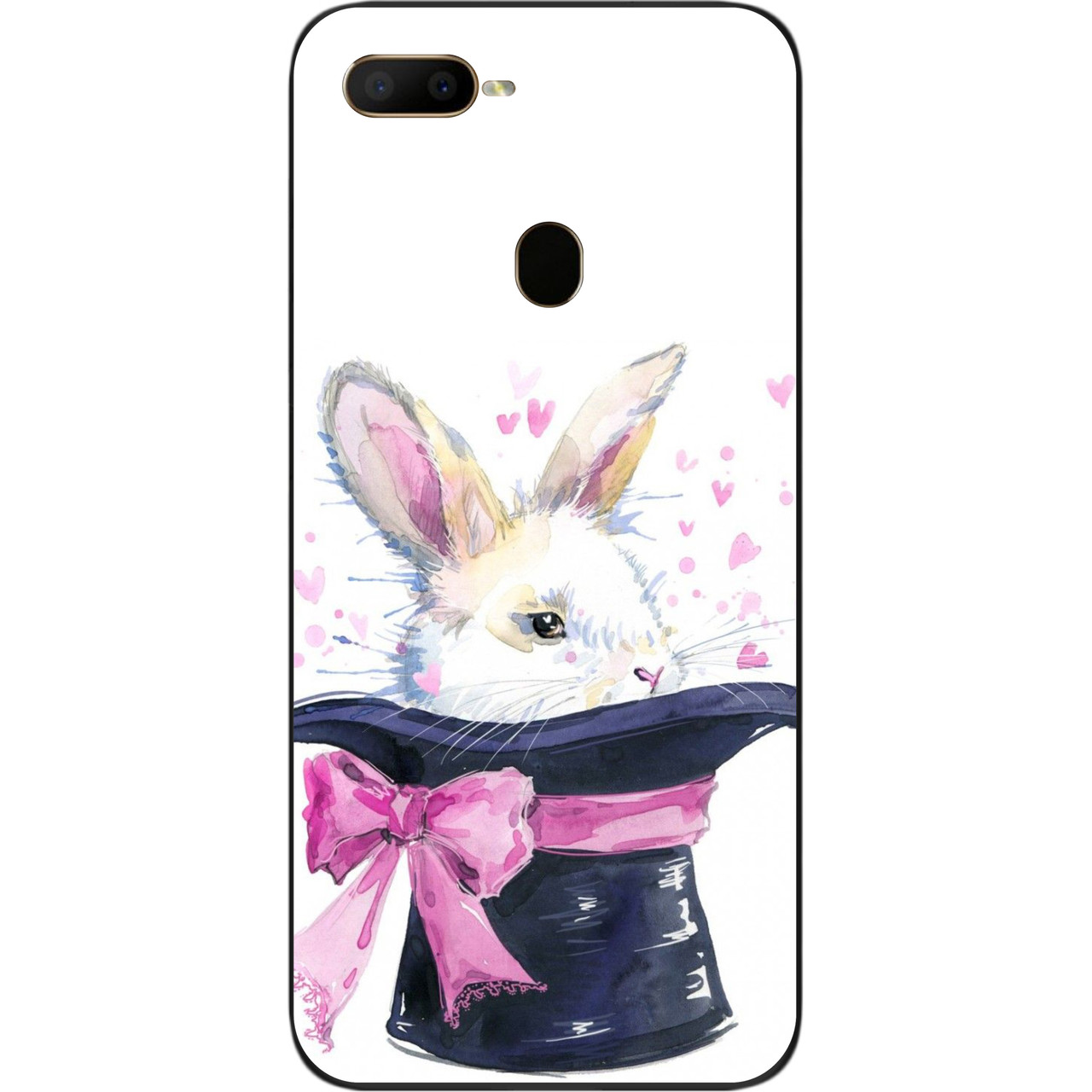 Чохол силіконовий для OPPO A5s з картинкою Кролик, фото 1