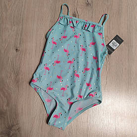 Купальник для дівчинки блакитний Фламінго Primark (Англія)  104, 116, 128см