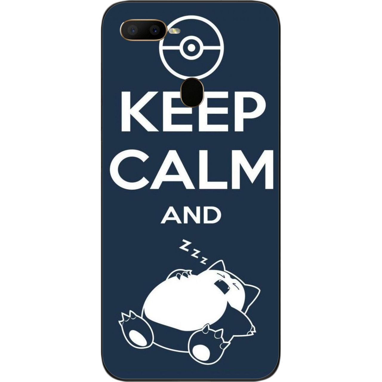 Чохол силіконовий для OPPO A5s з картинкою Сплячий кіт, фото 1