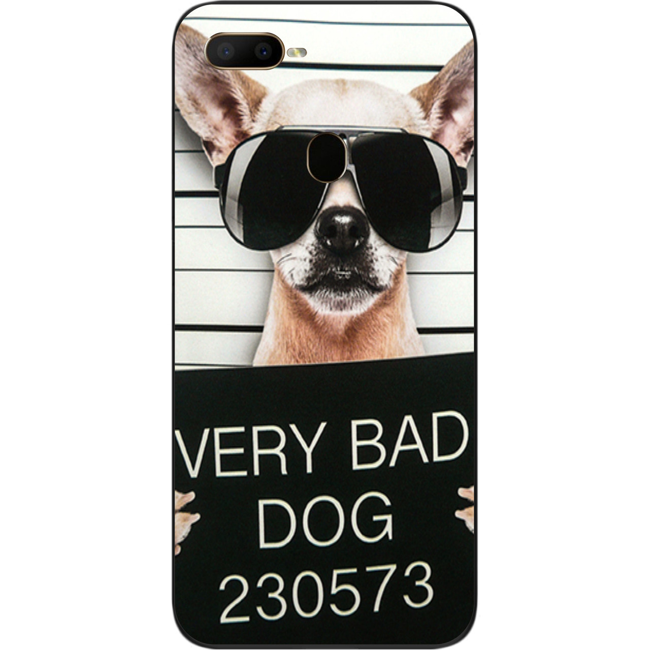 Чохол силіконовий для OPPO A12 з картинкою Bad Dog, фото 1