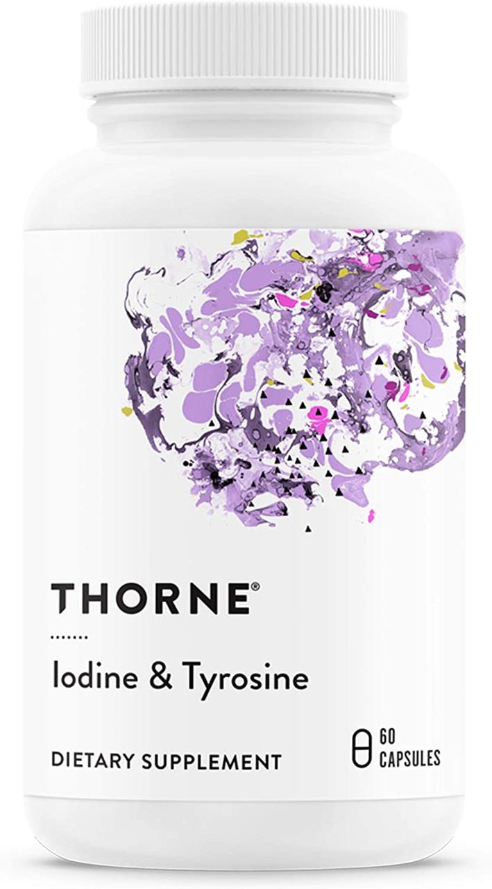 Thorne Research Iodine & Tyrosine / Йод і тирозин 60 капс, фото 1