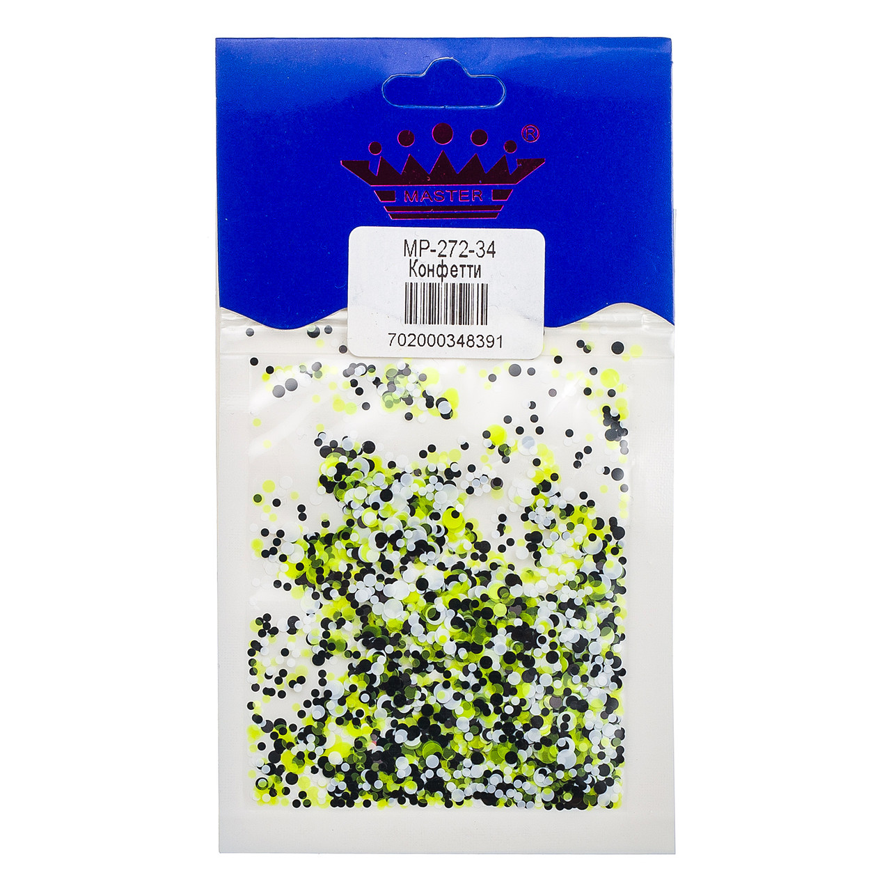 Конфетті (камифубуки) Master Professional 272-34 білий-чорний-лимонний