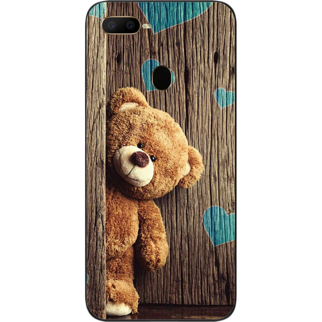 Бампер силіконовий чохол для OPPO A12 з картинкою Ведмедик, фото 1