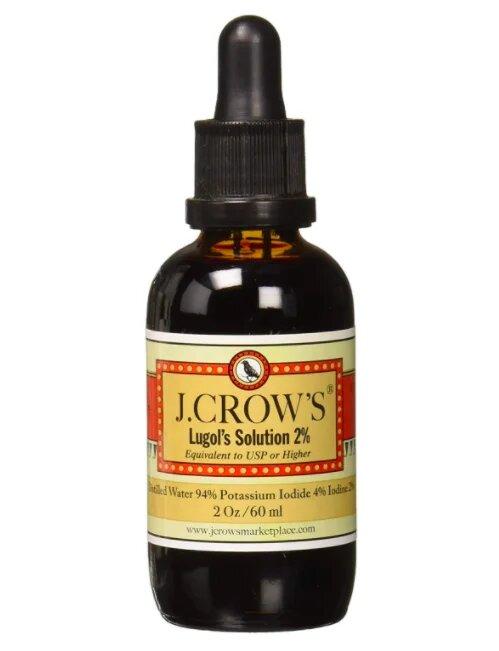 J. CROW'S® Lugol's Solution of Iodine 2% / Рідкий йод 60 мл