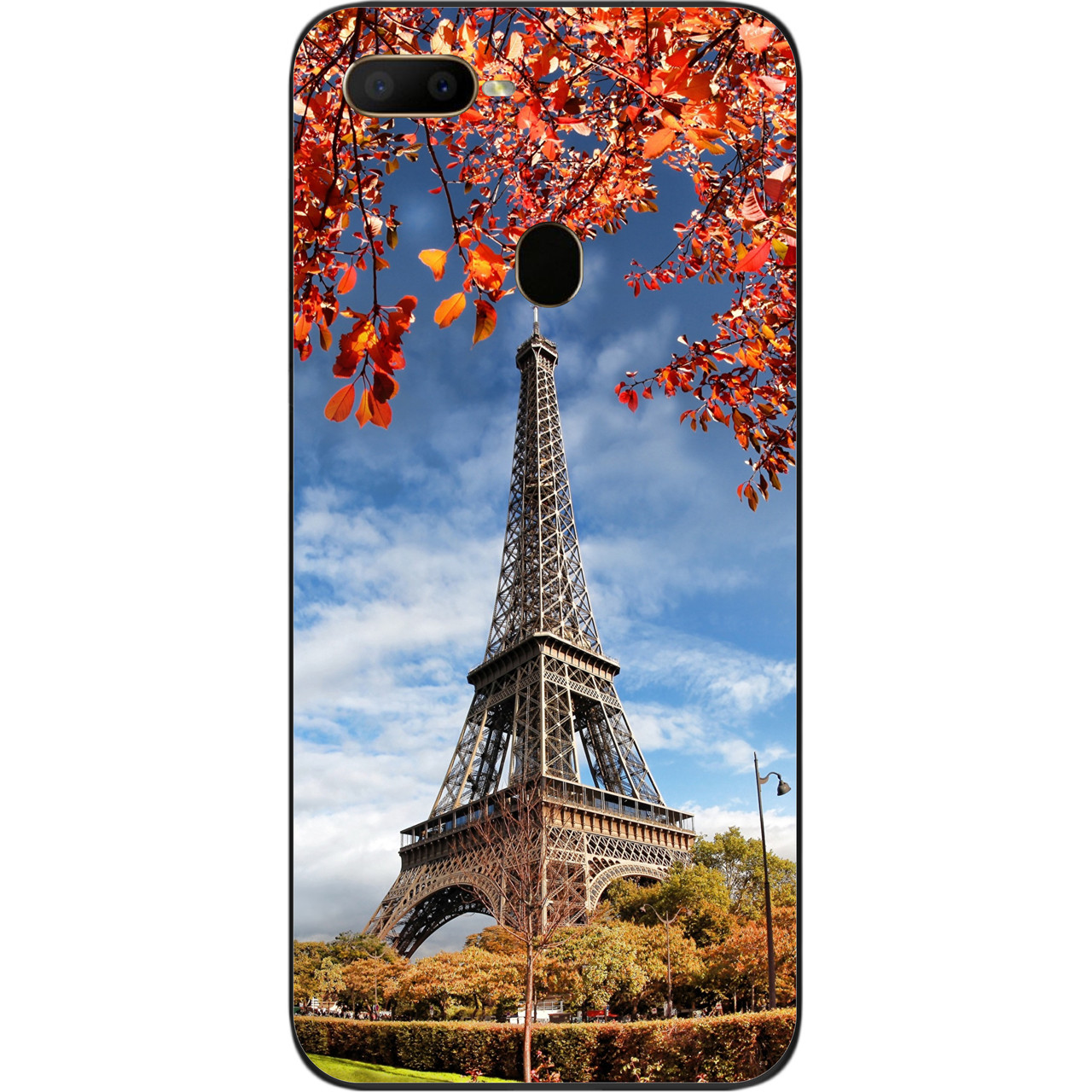 Бампер силіконовий чохол для OPPO A12 з картинкою Вежа, фото 1